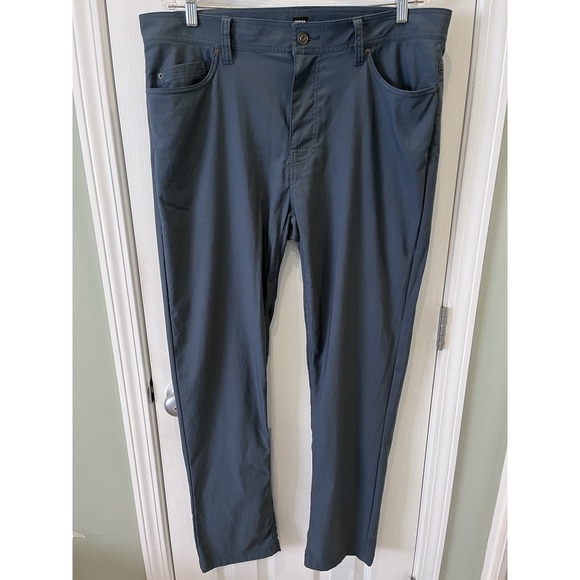 Prana Other - Prana Brion II Slim Fit Pant Men's 38x32 Blue Gray Hiking Stretch Chino 1965551